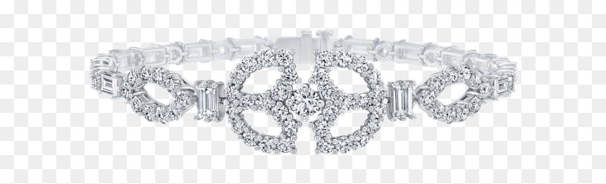 Art Deco By Harry Winston, Diamond Single Motif Bracelet - Jewellery, HD Png Download - art deco png