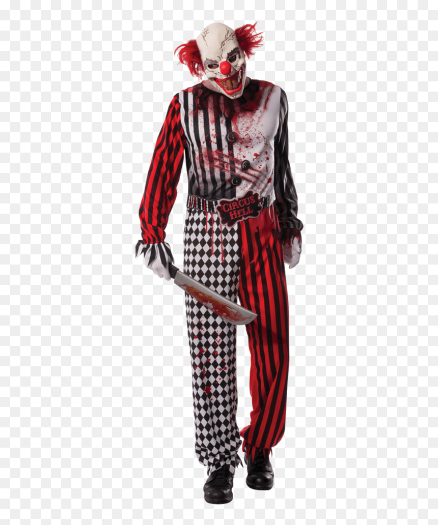 Thumb Image - Halloween Costumes Clown Scary, HD Png Download - it clown png