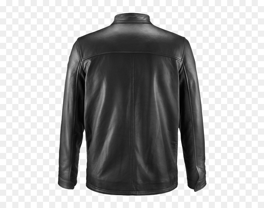 Jacket Leather Back - Black Leather Jacket Png Back, Transparent Png - jacket png