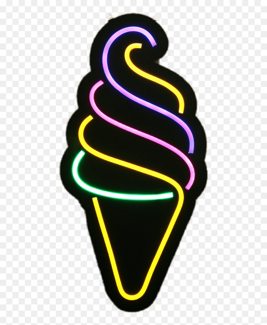 Ice Cream Neon Sign , Png Download - Transparent Ice Cream Neon, Png Download - neon sign png