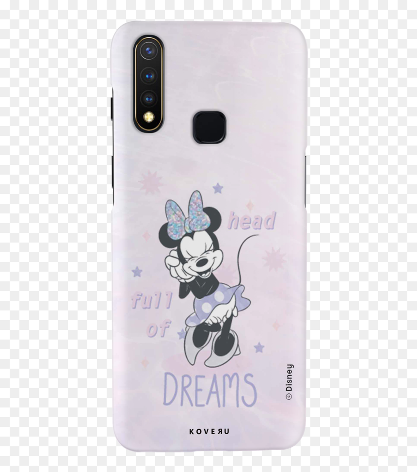 Head Full Of Dreams Cover Case For Vivo U20 - Cartoon, HD Png Download - minnie mouse head png
