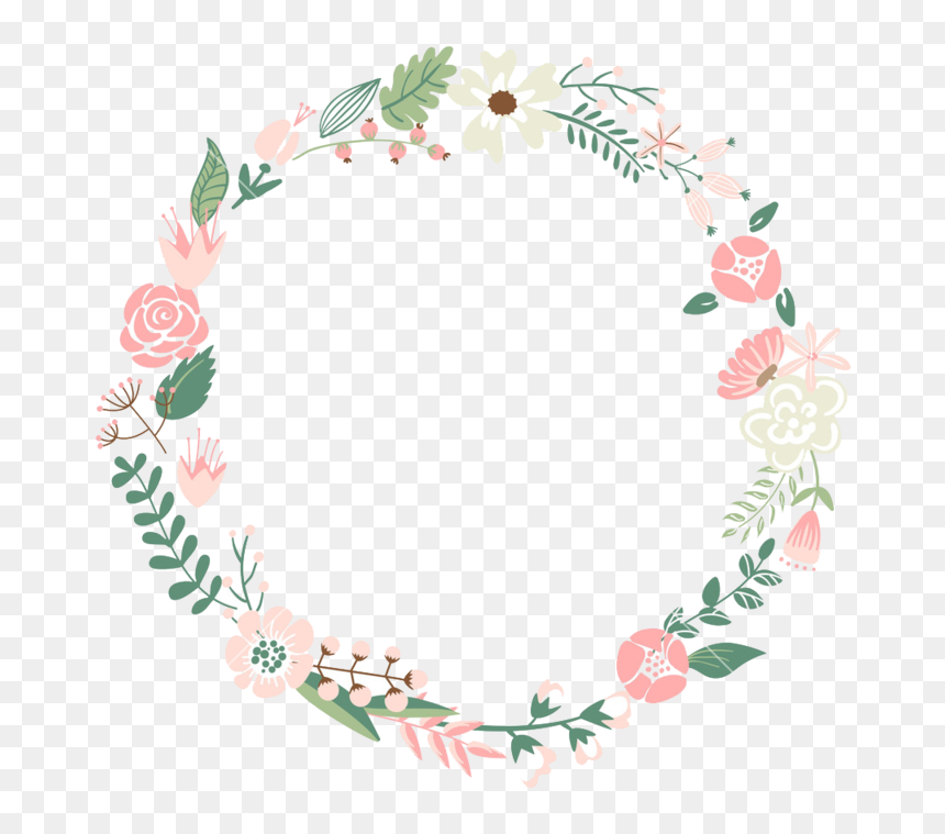 Floral Frame Transparent Png - Cute Floral Frame Png, Png Download - florais png