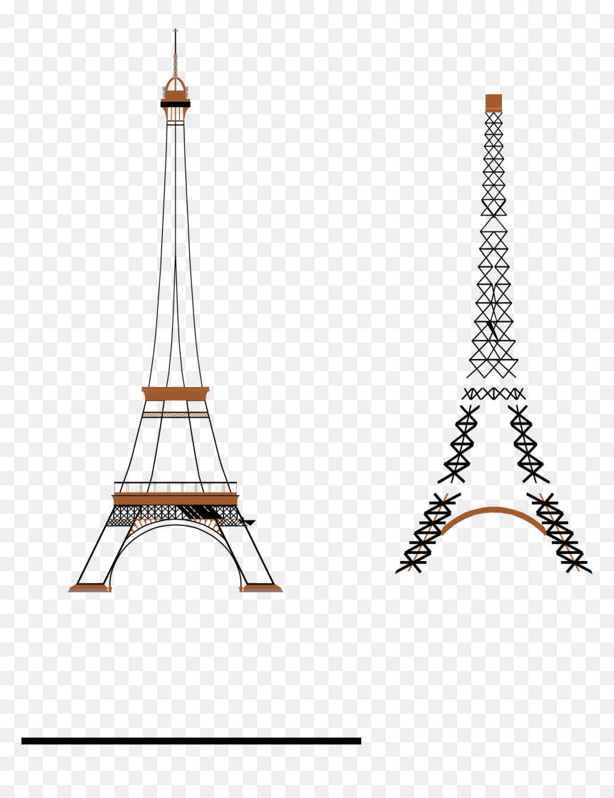 Eiffel Tower, HD Png Download - eiffel tower silhouette png