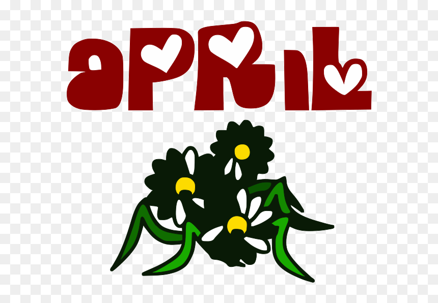 Spring Flowers Clip Art, HD Png Download - april png