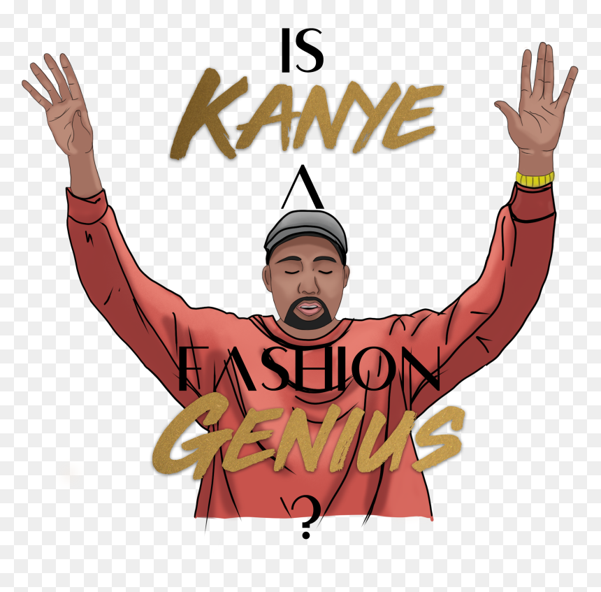Kanye West’s Influence On Fashion And The Evolution - Illustration, HD Png Download - kanye face png
