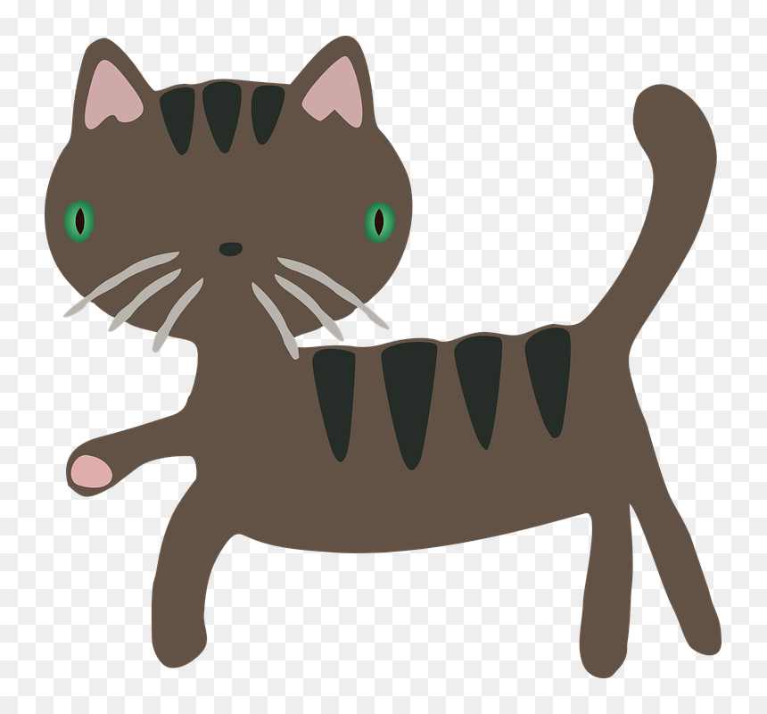 Free Clipart Cute Cat - Happy Diwali 2018 Cat, HD Png Download - cute cat png