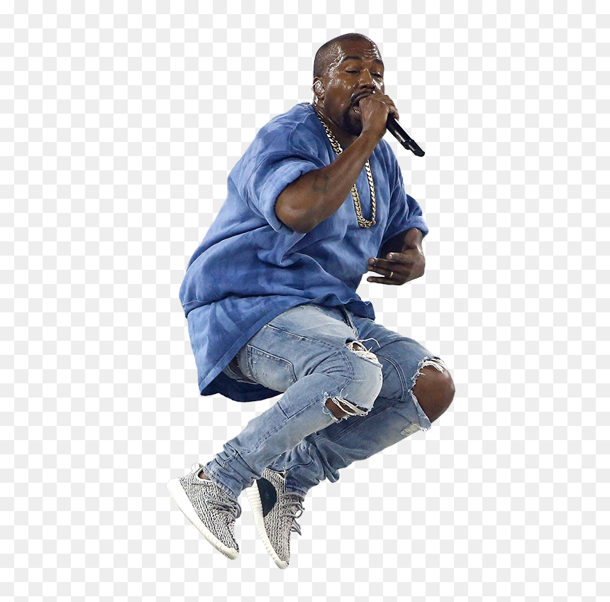 Kanye Sitting Png, Transparent Png - kanye face png