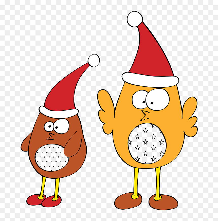 Singing Christmas Birds Clipart - Cartoon, HD Png Download - singing png