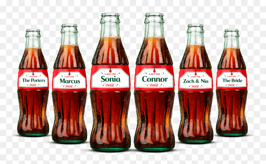 Coke Holiday Bottle 2018 , Png Download - Transparent Coca Cola Bottles, Png Download - coke bottle png