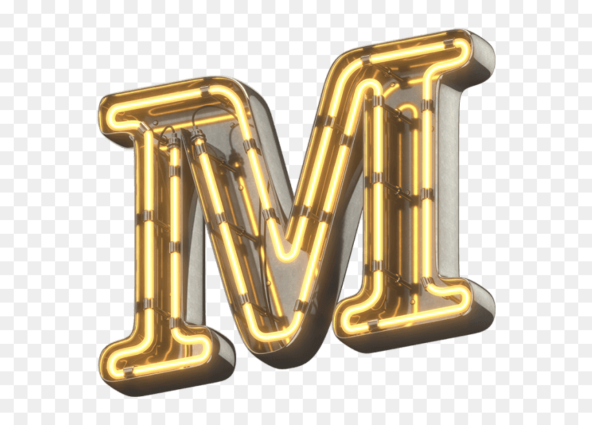 Retro Neon Light Typeface - Tuba, HD Png Download - neon sign png