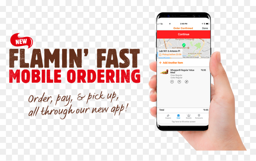 Transparent Burger King Png - Burger King Mobile Order And Pay, Png Download - burger king png