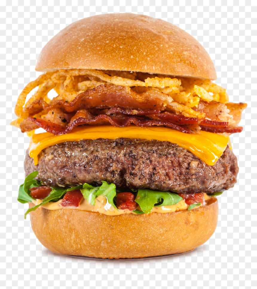 Smokey Hand Burger - Burger Parlor Menu, HD Png Download - burger king png