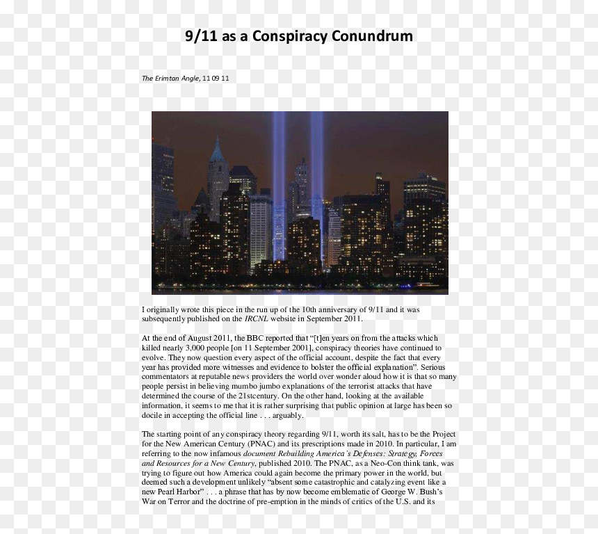 Metropolitan Area, HD Png Download - 9/11 png