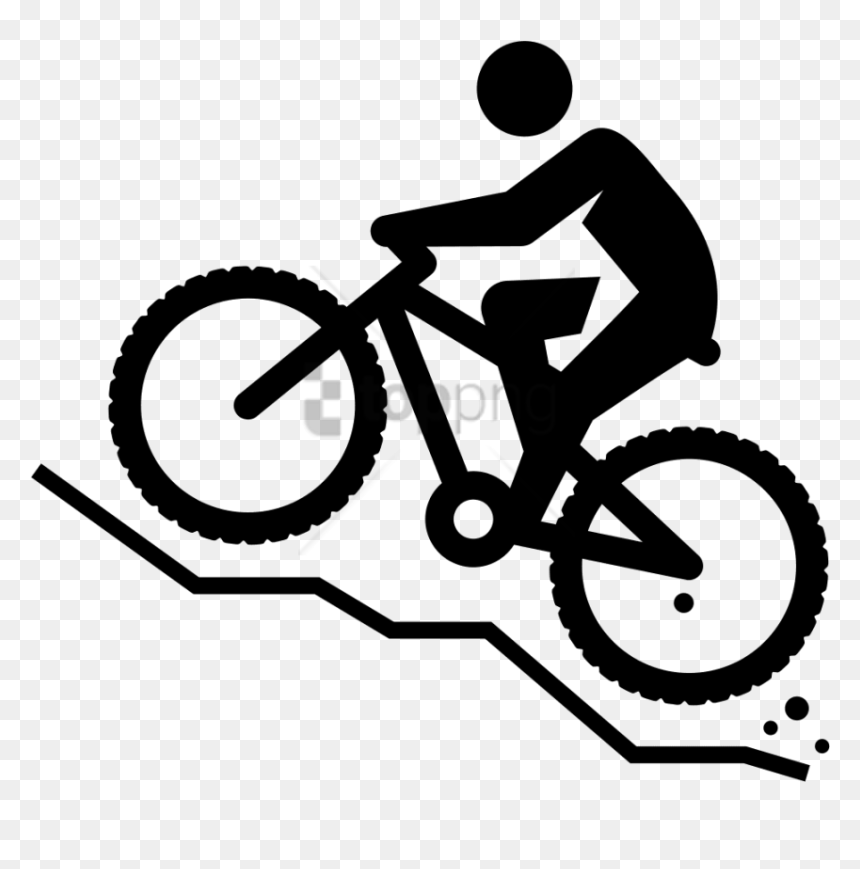 Free Png Download Mountain Biking Png Images Background - Drawing Of Mountain Bike, Transparent Png - mountain bike png