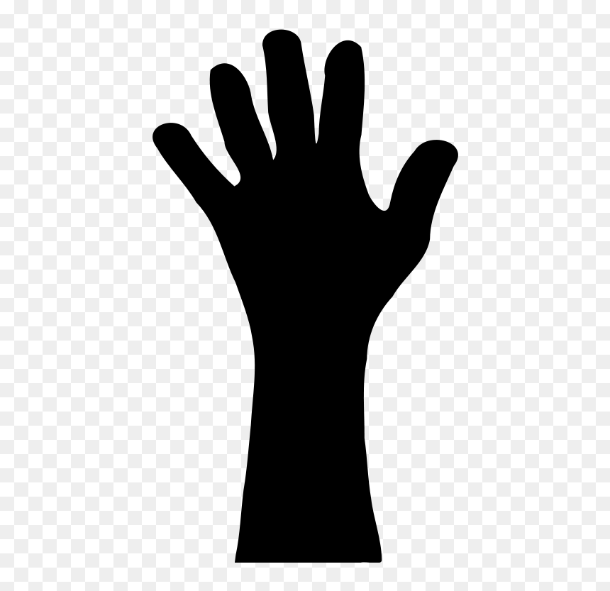 Hand Clip Art - Raised Hand Clipart, HD Png Download - hand clipart png