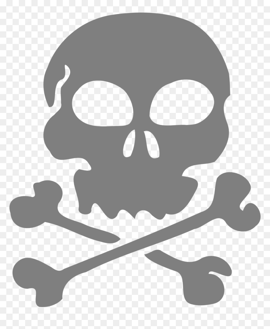 Skull With Bones Transparent , Png Download - Pirate Bones No Background, Png Download - skull and bones png