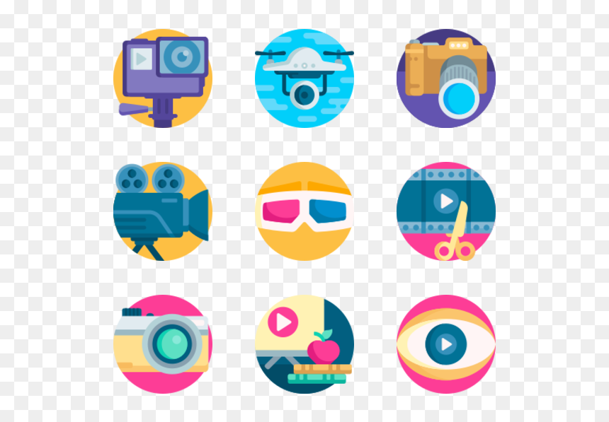 Icon, HD Png Download - movie camera png