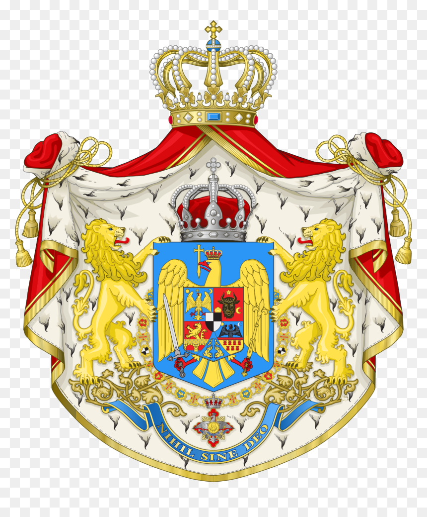 Kingdom Of Romania Flag, HD Png Download - gold princess crown png
