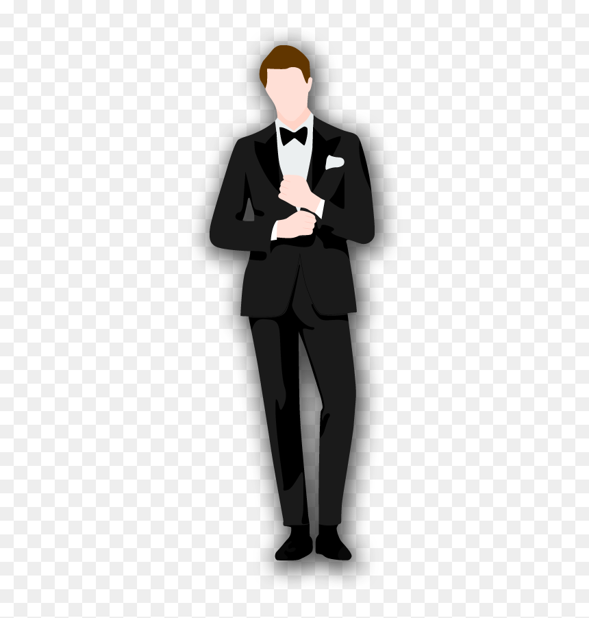 Black Tie - Tuxedo, HD Png Download - black tie png