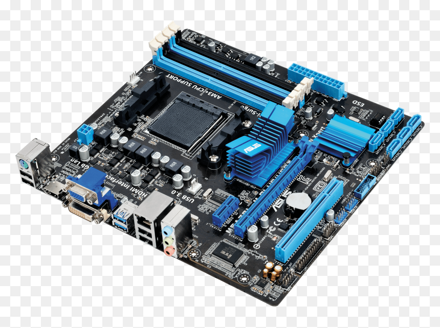 Microatx Motherboard Socket Am3 Usb - Motherboard Png, Transparent Png - usb png