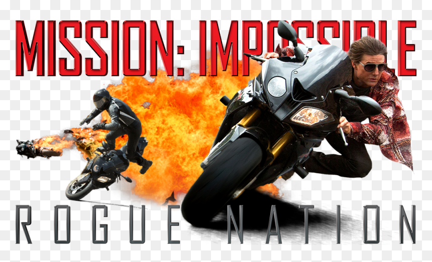 Mission Clipart Mission Impossible, Mission Mission - Mission Impossible Motorcycle Scene, HD Png Download - tom cruise png