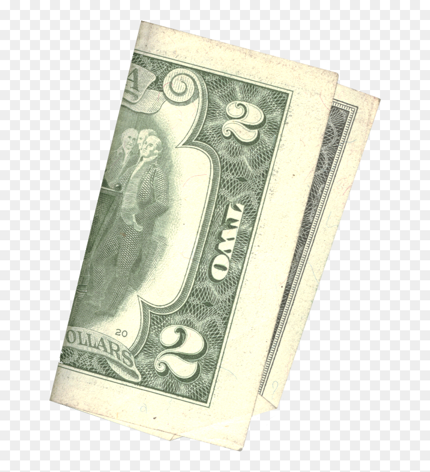 2 Dollar Bill , Png Download - 2 Us Dollar, Transparent Png - dollar bills png