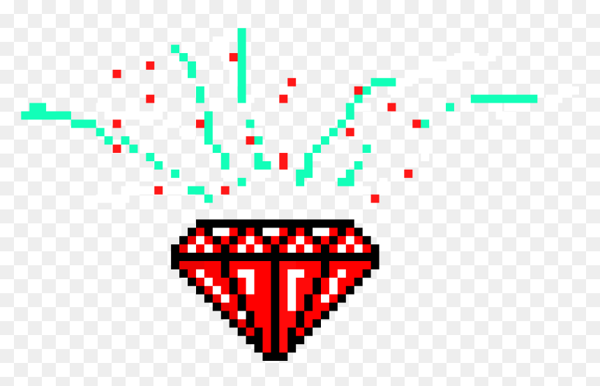 Red Sparkling Diamond - Sandbox Colouring, HD Png Download - sparkling png