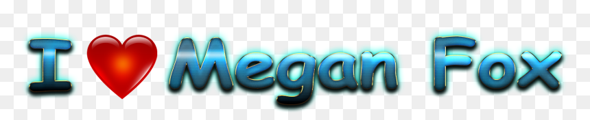 Megan Fox Heart Name Transparent Png - Heart, Png Download - megan fox png