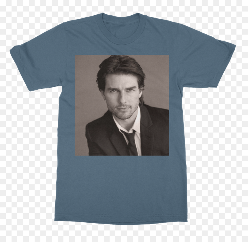 Tom Cruise In Black And White ﻿classic Adult T-shirt - Gentleman, HD Png Download - tom cruise png