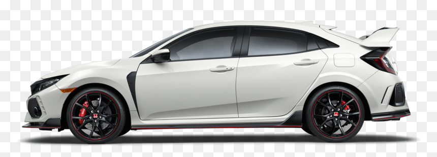 2017 Honda Civic Type R Side Profile - White 2020 Cadillac Ct5, HD Png Download - honda png