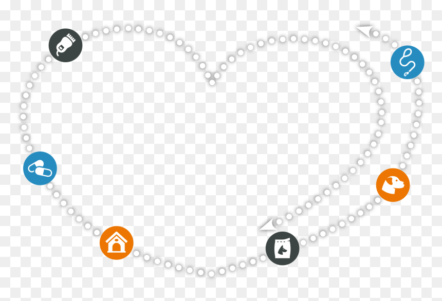 The Babelbark Pet Suite Links All The People Who Care - Heart, HD Png Download - people walking dog png
