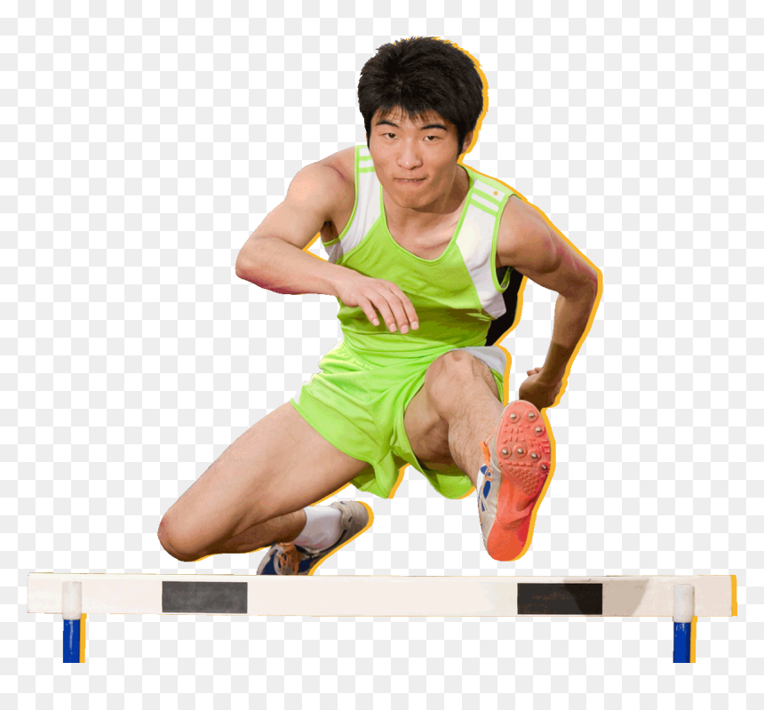 100 Metres Hurdles, HD Png Download - track and field png
