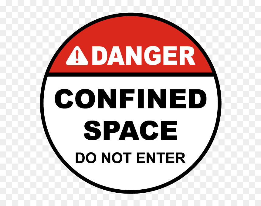 Confined Space Floor Sign, HD Png Download - do not enter png