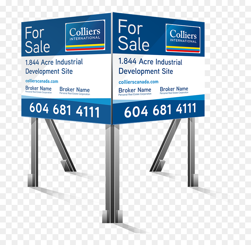 Sale Commercial Real Estate Sign, HD Png Download - for sale sign png