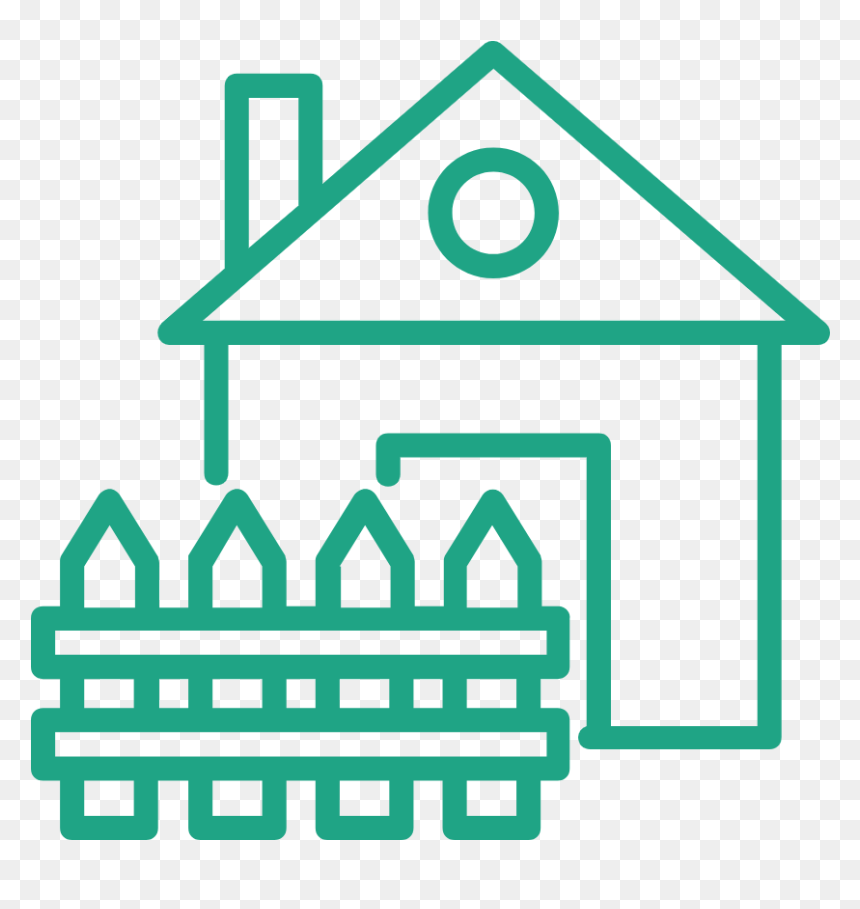 House And Tree Outline, HD Png Download - yard sale png