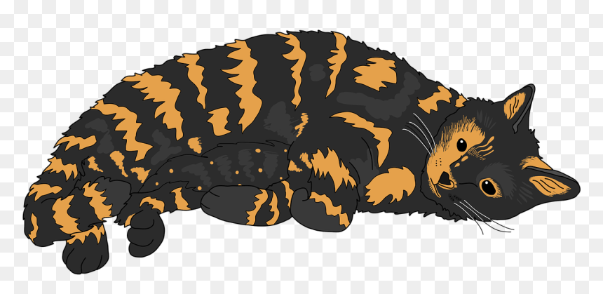 Cat Tortoiseshell Cat Cute Cat - Tortoiseshell Cats Clipart Png, Transparent Png - cute cat png