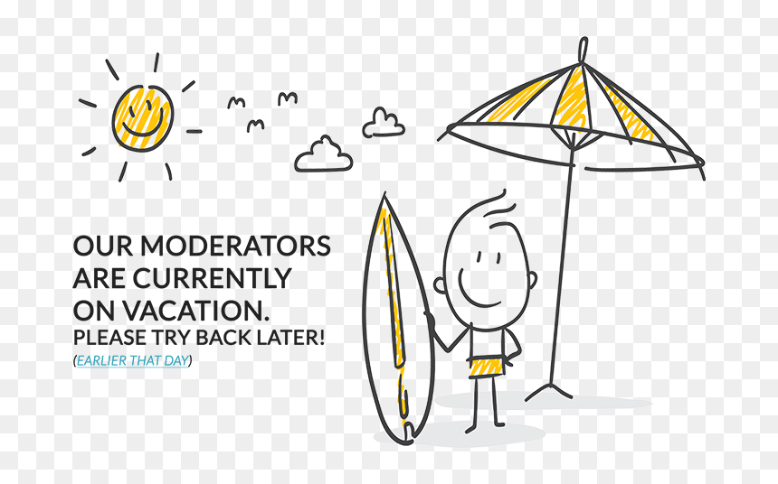 Our Moderators Are Currently On Vacation - Strichmännchen Ferien, HD Png Download - track and field png