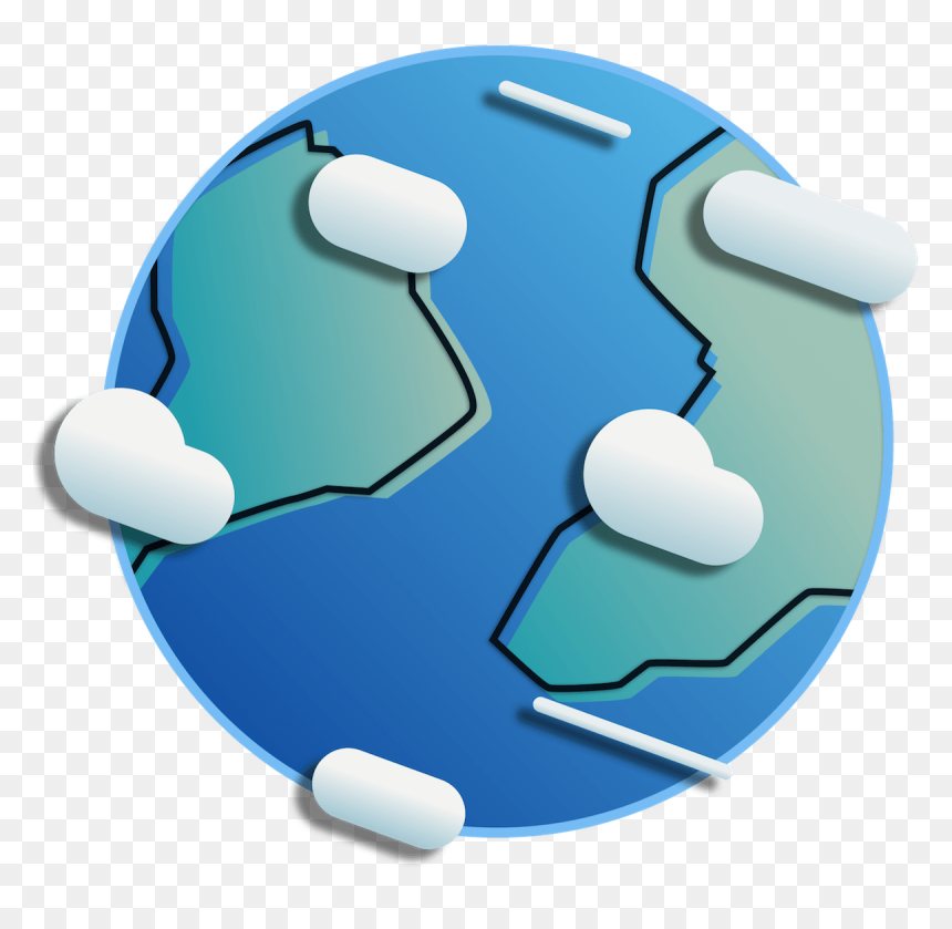 A Stylized Version Of The Earth With Clouds, HD Png Download - native american png