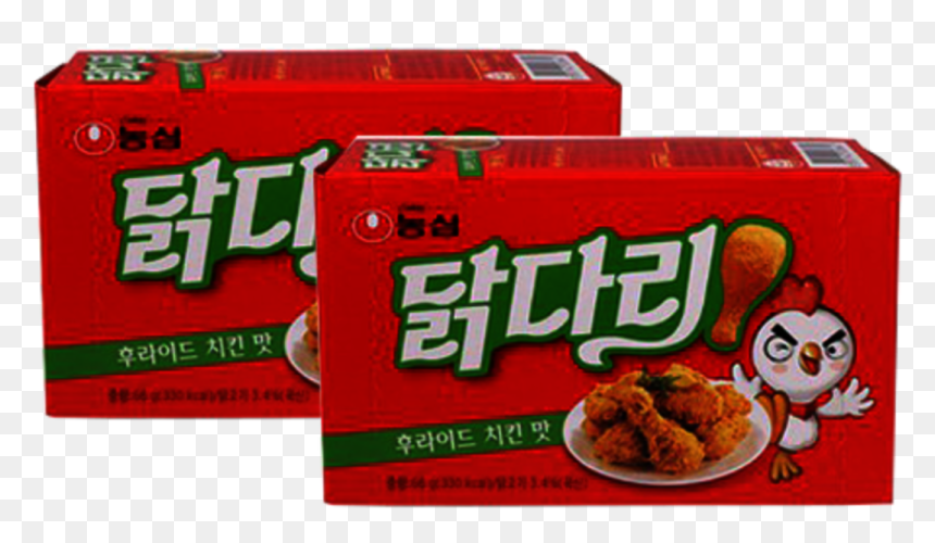 농심 닭다리 후라이드 치킨 맛 66g, HD Png Download - chicken leg png