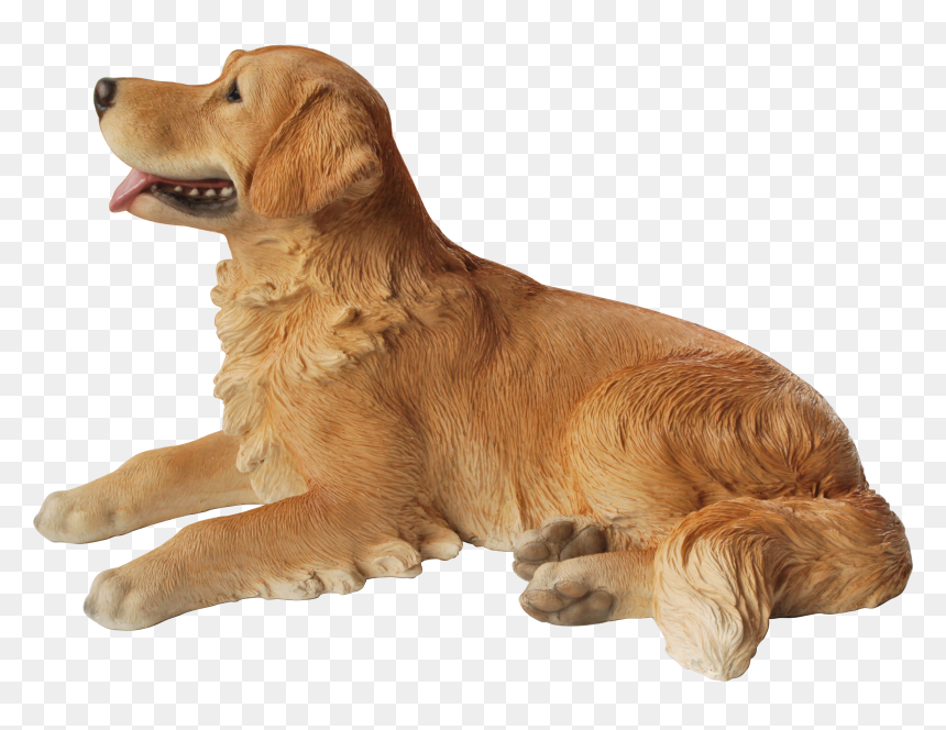 Vivid Arts Resin Lying Golden Retriever - Transparent Golden Retriever Laying Down, HD Png Download - golden retriever png