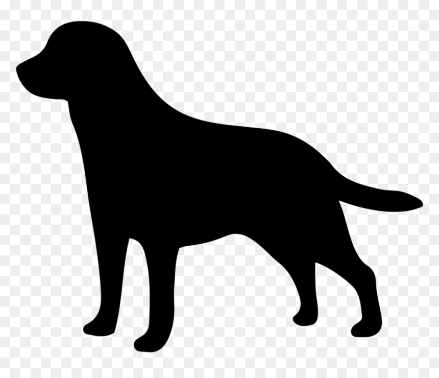 Labrador Retriever Golden Retriever Beagle Clip Art - Silhouette Of Labrador Retriever, HD Png Download - golden retriever png