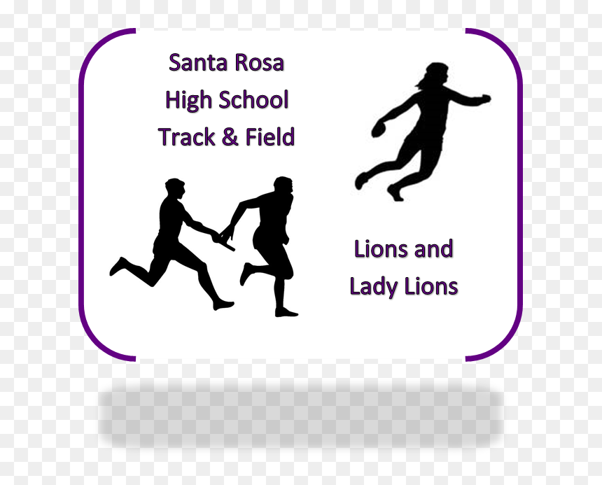 Srhs Track And Field - Track And Field Silhouette Clipart, HD Png Download - track and field png