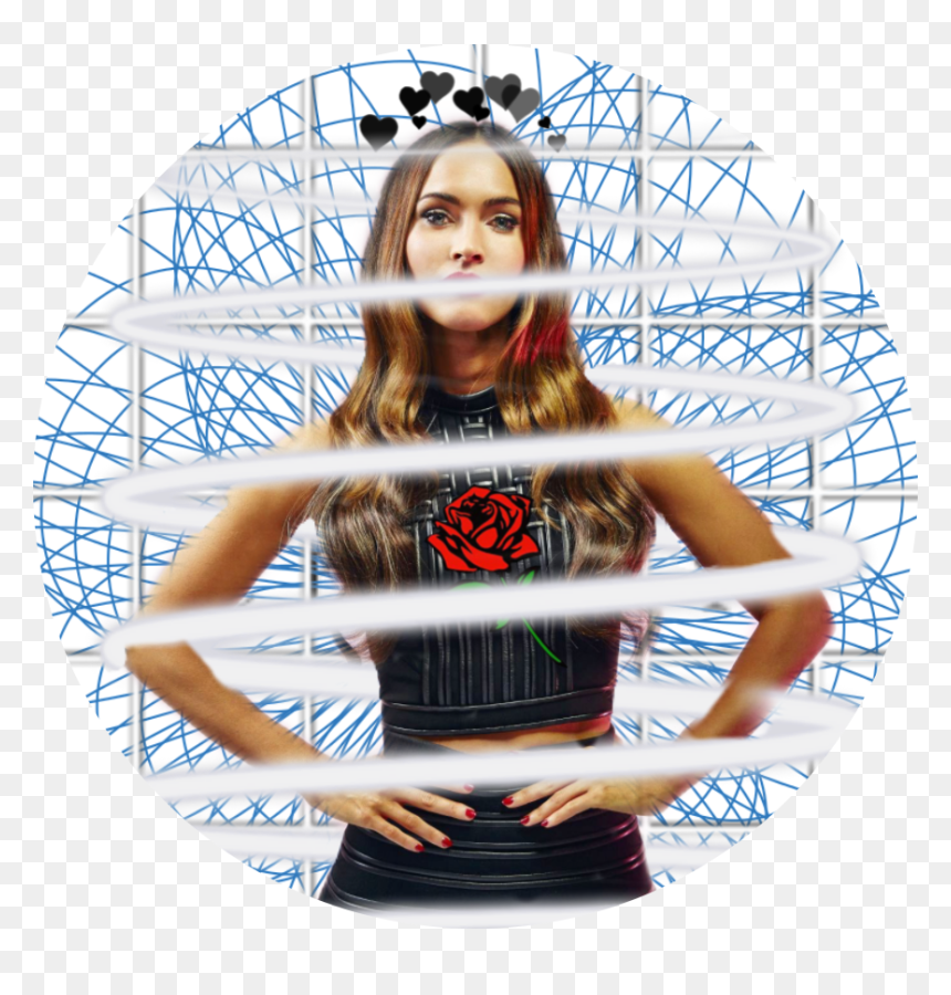 #freetoedit #meganfox #megan #fox #black #edgy #spiral - Girl, HD Png Download - megan fox png