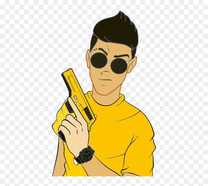 Cartoon Transparent - Gulzar Chahne Wale Ki Shayari, HD Png Download - cartoon gun png