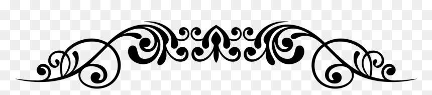 Border Design Black And White, HD Png Download - decorative line divider png