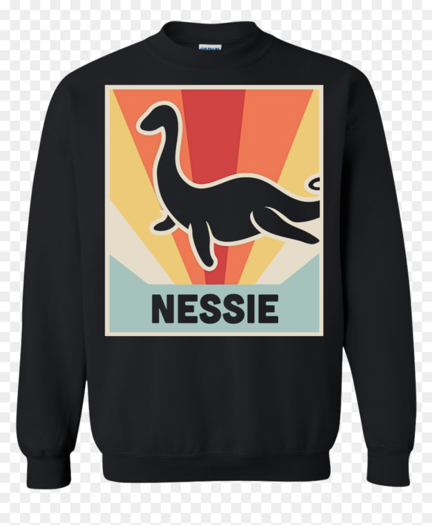 Retro Loch Ness Monster T Shirt Hoodie Sweater - Cheistmas Star Wars Transparent Png, Png Download - loch ness monster png