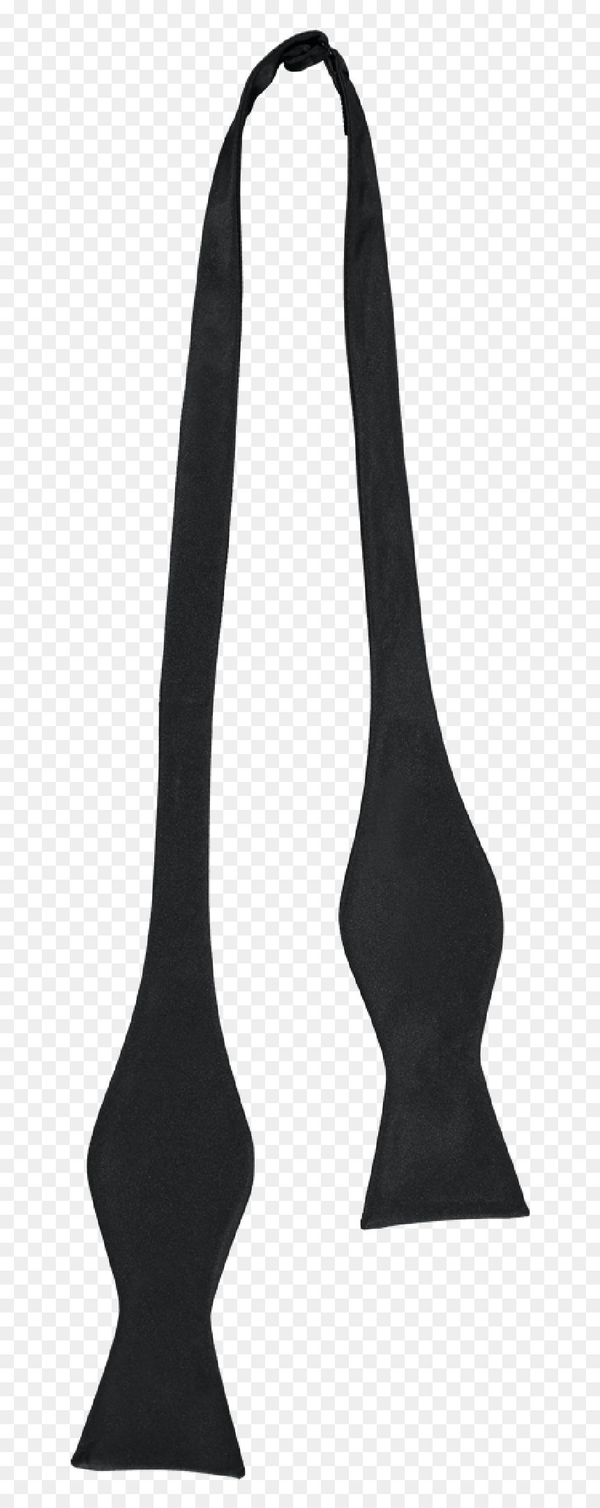 Bow Tie Silk Self Tie Black - Sock, HD Png Download - black tie png