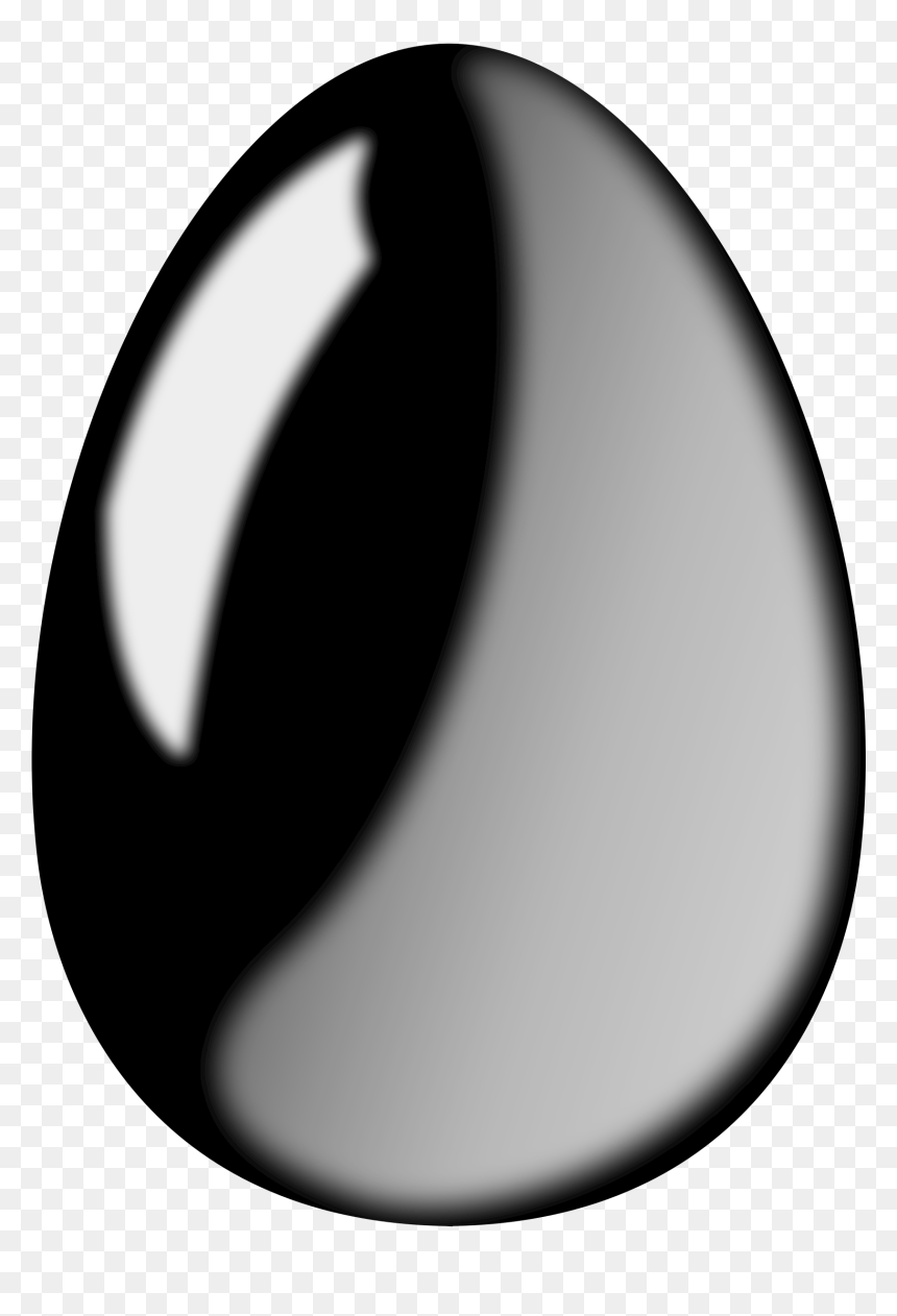 Black Egg Clip Arts - De Un Huevo Negro, HD Png Download - black oval png