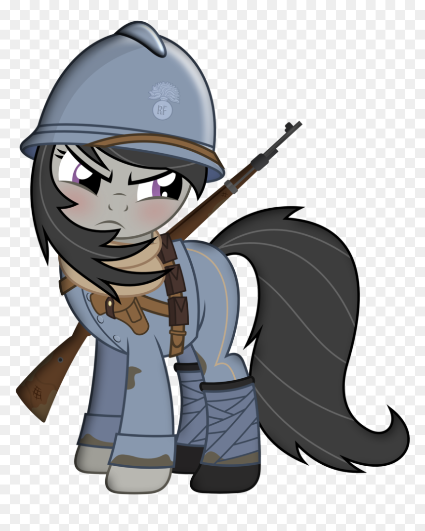 Brony-works, Clothes, French, Gun, Military, Military - Cartoon, HD Png Download - cartoon gun png