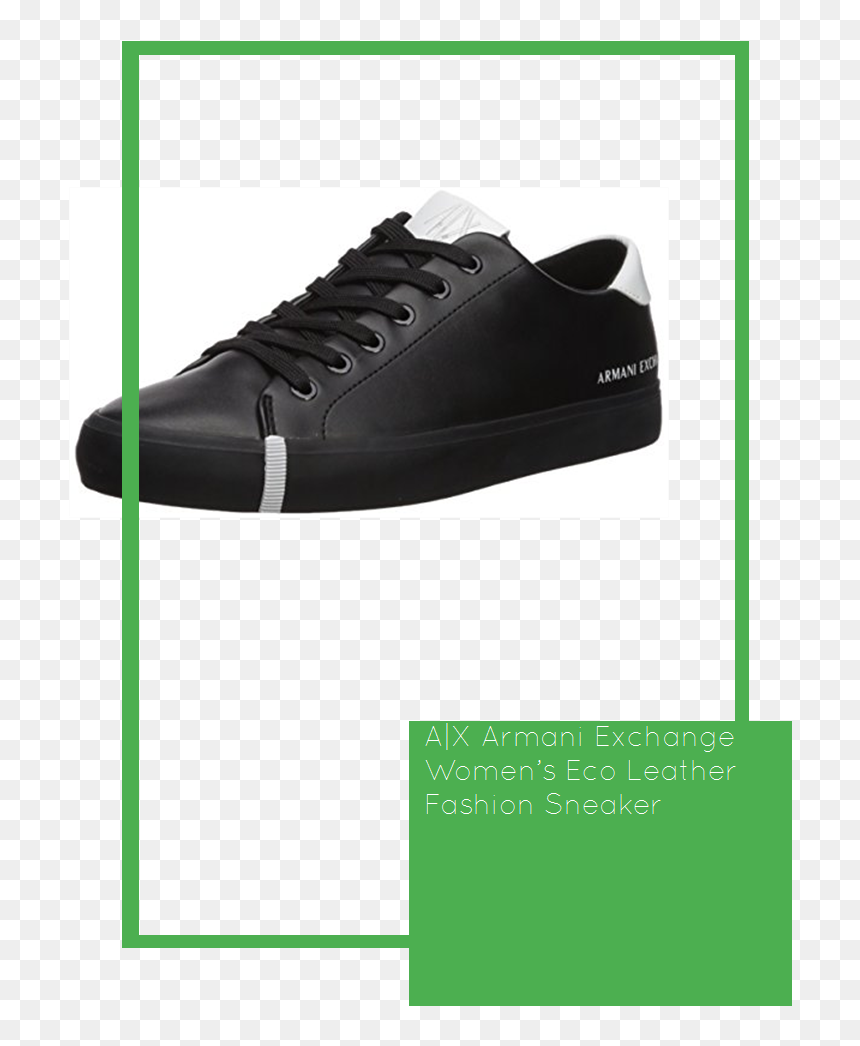 X Armani Exchange Women"s Eco Leather Fashion Sneaker - A X Armani Exchange Women's Eco Leather Fashion Sneaker, HD Png Download - sneaker png